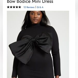 Bow Mini Dress Currently Available on Eloquii